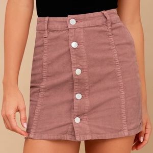 Billabong Pink Corduroy Skirt
